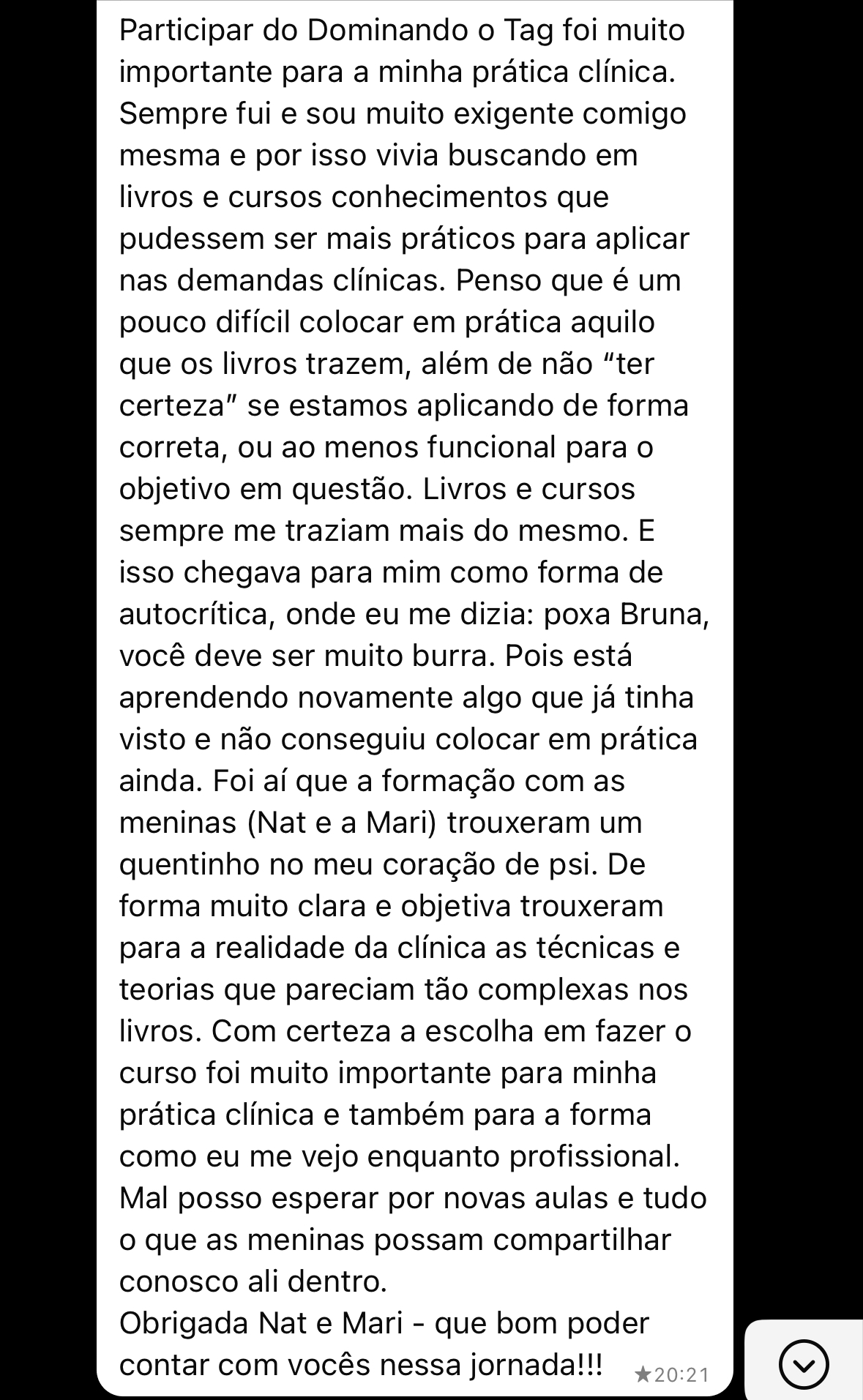 Depoimento - Bruna Viscardi
